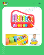 بيانو وإكسيلوفون 8 نغمات في لعبة واحدة، دع طفلك يكتشف الأصوات بمرح