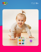 لعبة فرز الأشكال التعليمية لتنمية التنسيق، والتعرف على الألوان، وحل المشكلات المبكر 10+1