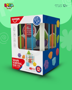 لعبة فرز الأشكال التعليمية لتنمية التنسيق، والتعرف على الألوان، وحل المشكلات المبكر 6+1