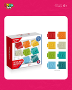 مكعبات مطاطية حسّية تعليمية ناعمة (8 قطع)