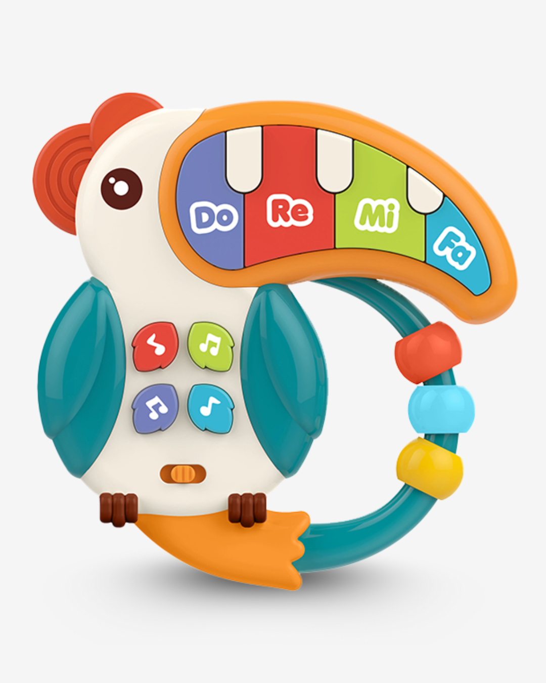 بيانو الببغاء الذكي، أزرار موسيقية متعددة تُصدر أنغامًا ممتعة