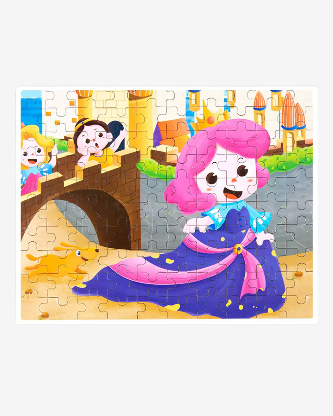 بازل تركيب كرتوني 100 قطعة مرقمة داخل علبة قوية مع ورقة مرجعية