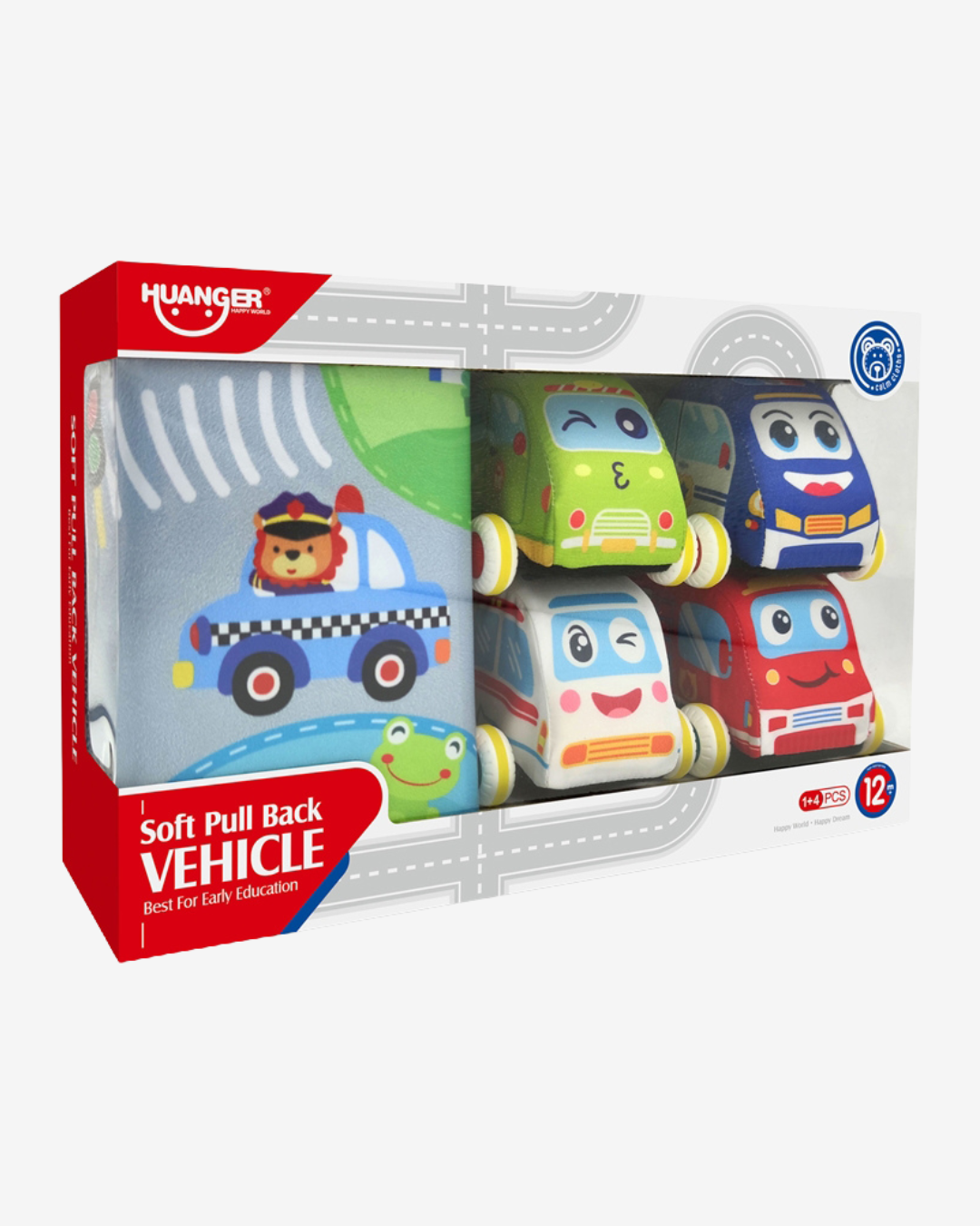 سيارات قماشية ناعمة قابلة للسحب والانطلاق 4+1