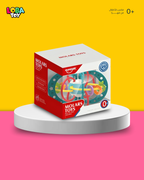 ‎ لعبة تسنين وخشخيشة، كرة يد ناعمة ملونة مع حبال شد