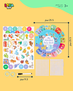 كتاب تعليمي تفاعلي مع قلم للكتابة والمسح، 15 صفحة من الأنشطة الممتعة والملصقات، لتعليم الحروف الإنجليزية