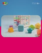 لعبة فرز الأشكال التعليمية لتنمية التنسيق، والتعرف على الألوان، وحل المشكلات المبكر 10+1