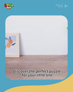 كتاب الألغاز القابل للطي 3 في 1 للأطفال، متعدد المستويات مع قالب مرجعي