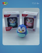 لعبة البطريق الهزازة مع نغمة لطيفة ملونة ل وقت البطن