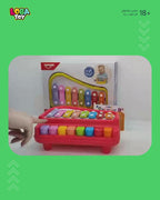 بيانو وإكسيلوفون 8 نغمات في لعبة واحدة، دع طفلك يكتشف الأصوات بمرح